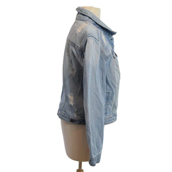 Dollhouse | Distressed | Blue Jean Jacket - Picture 2 of 5